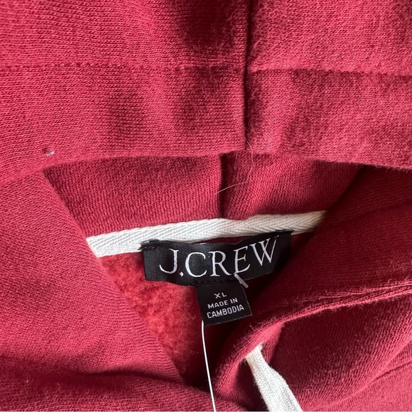 J. Crew Burgundy Hoodie with Drawstring - Picture 3 of 3
